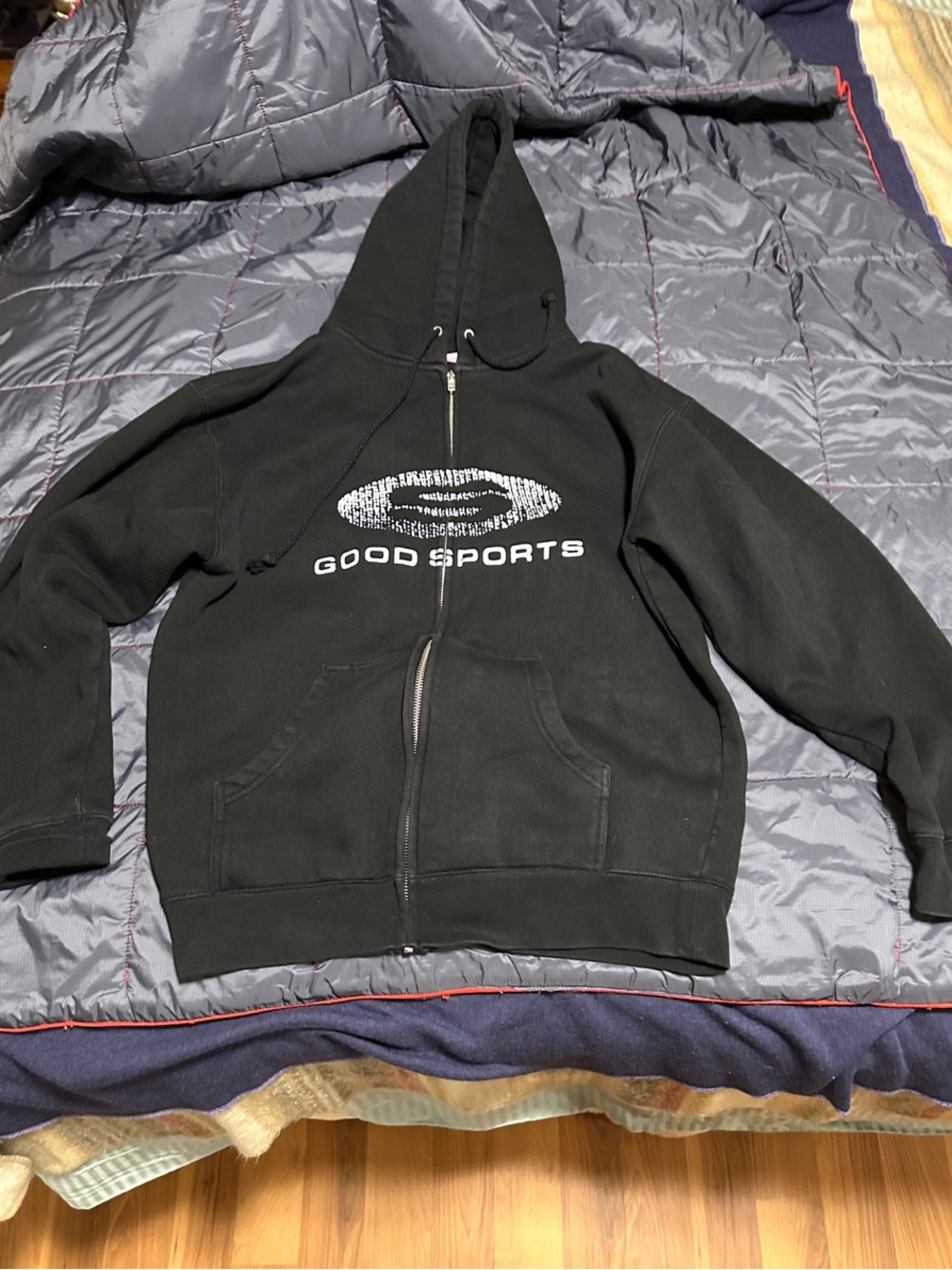 Good Sports Black Zip-Up Hoodie